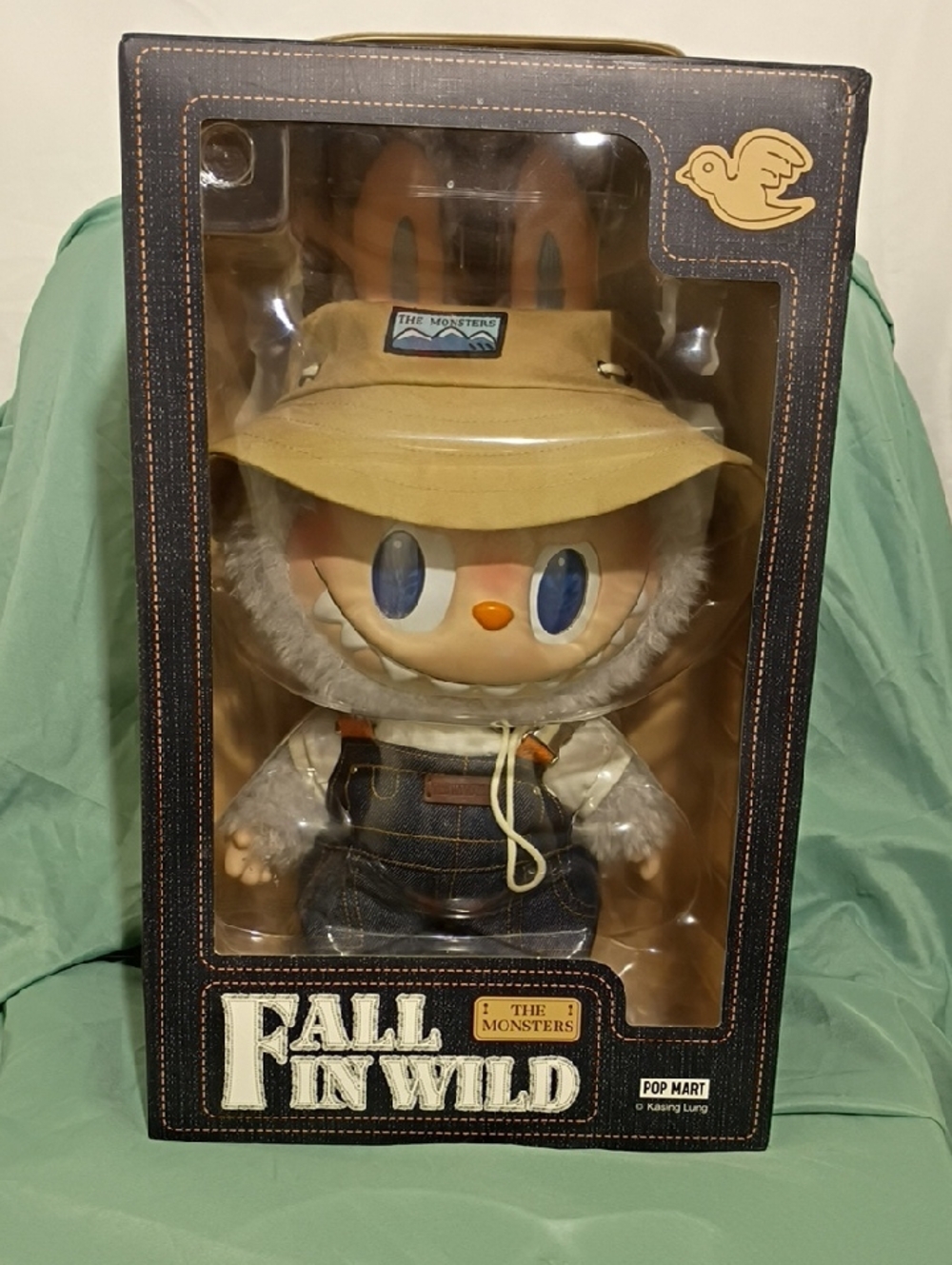 POP MART Fall in Wild The Monsters Plush Figure in Tan Hat